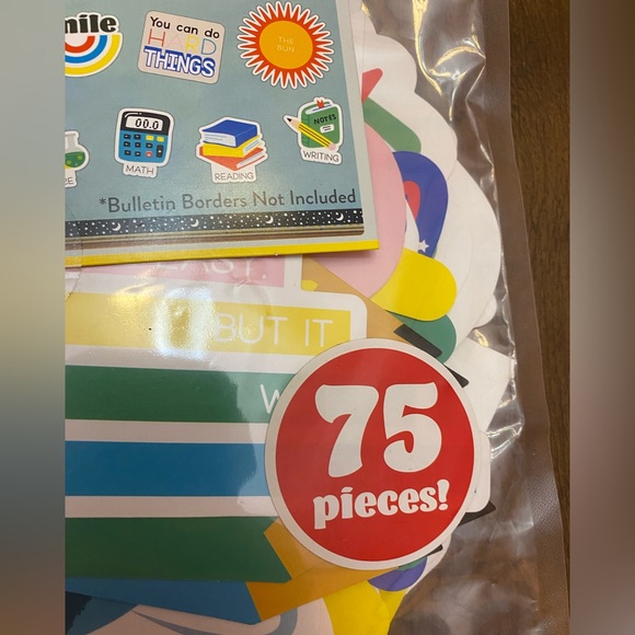 New in package 75 piece Teacher Bulletin Board pack - Picture 2 of 4